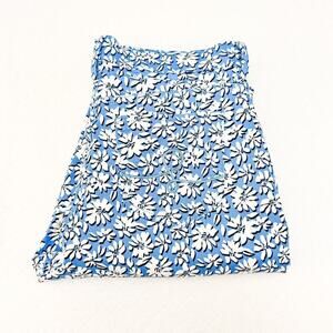 Lilly Pulitzer Flower Printed Denim Jean Pants Wide Leg Size 8